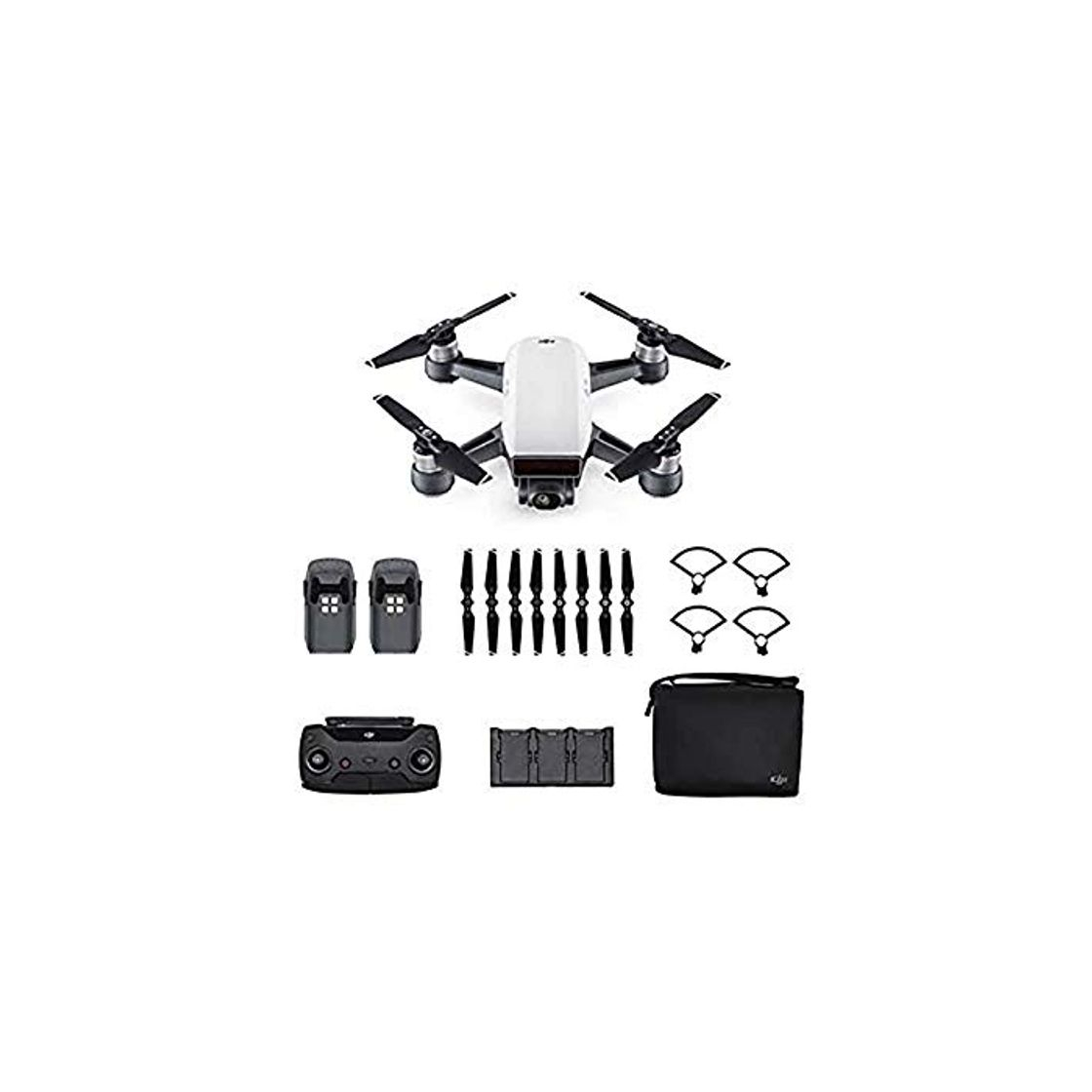 Electronic DJI Spark Fly More Combo - Dron cuadricóptero (full hd, 12 mpx, 50 km/h, 16 minutos, + 6 accesorios) color blanco alpino