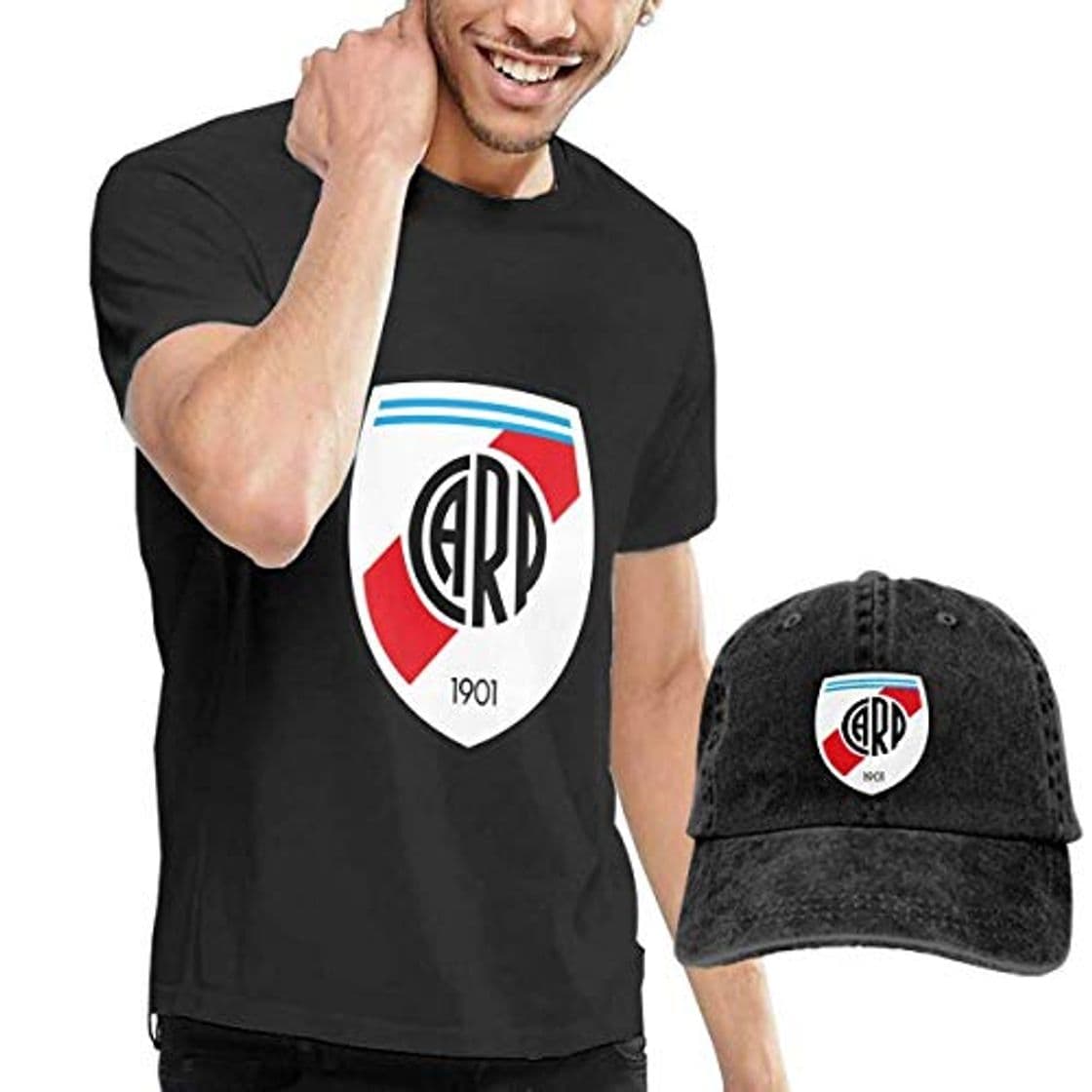 Moda Baostic Camisetas y Tops Hombre Polos y Camisas, River Plate FC T-Shirts