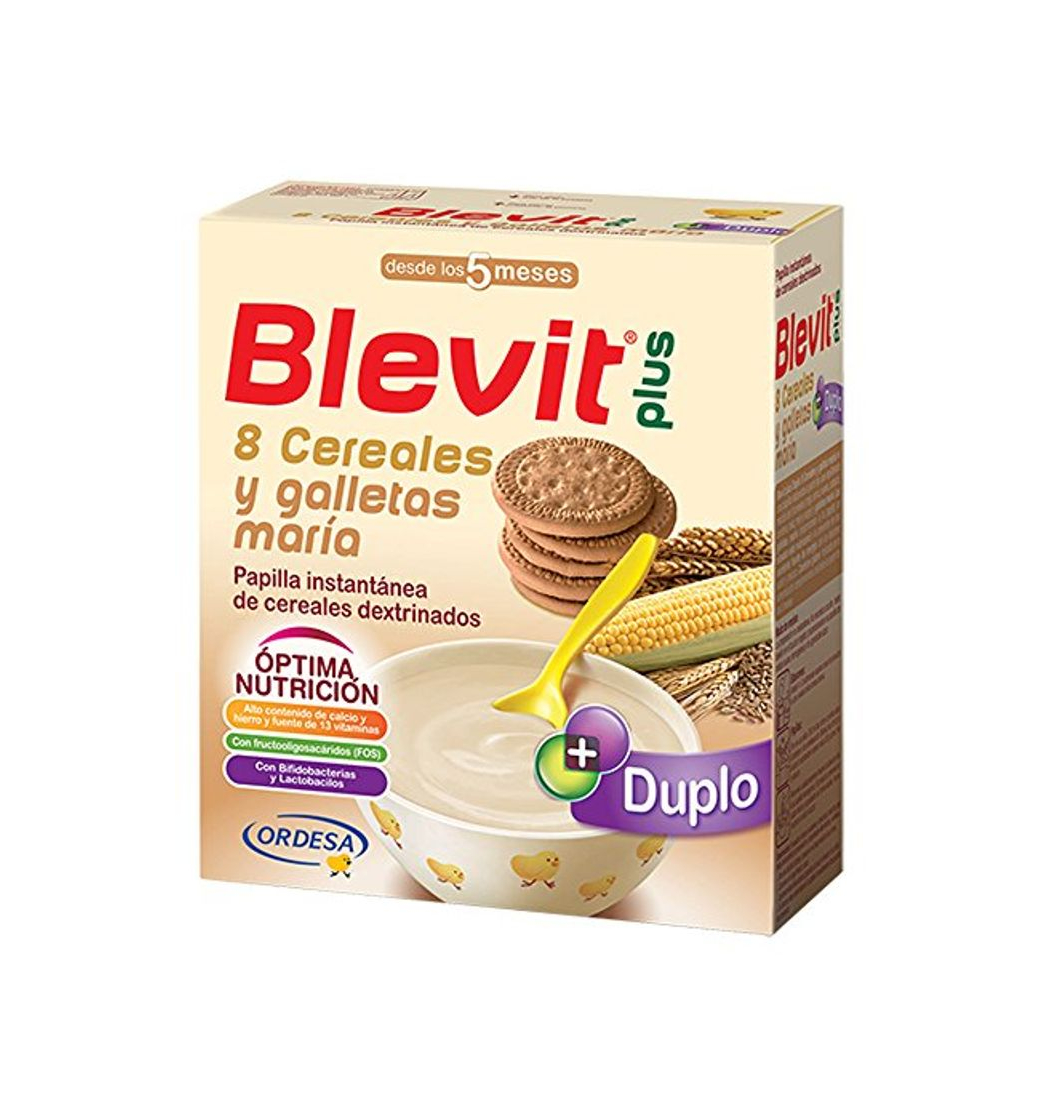 Producto Blevit Plus Duplo 8 Cereales y Galletas María - Paquete de 2