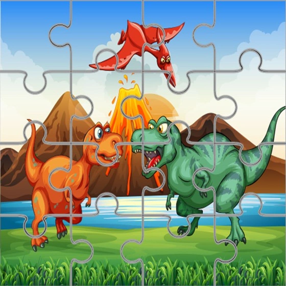 App Dino Puzzle Jigsaw Dinosaur Games for Kid Toddlers