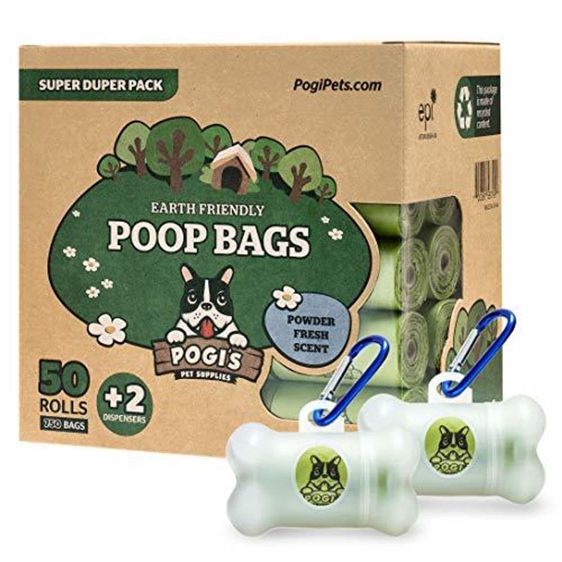 Product Pogi's Poop Bags - Bolsas para excremento de Perro - 50 Rollos