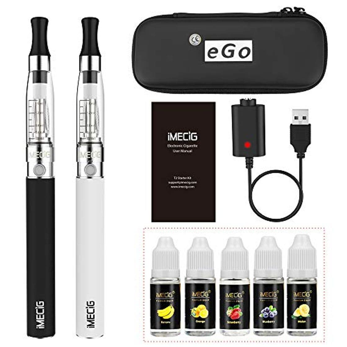 Product Cigarros Electronicos IMECIG Complete Cigarro Electronico Vaporizador Vape 2 * 1100mAh Vaporizador