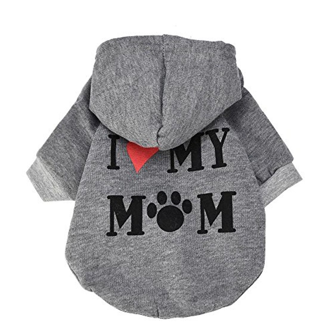 Product RETUROM Ropa para Mascotas, Amo a mi mamá Letra Impresa Camiseta Ropa