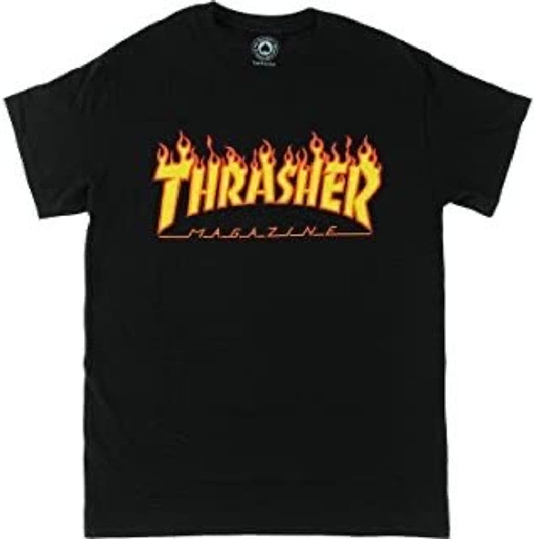 Moda THRASHER TRUTSH05749 Camiseta, Negro