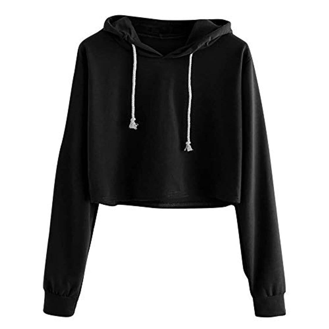 Fashion Lady Girl Langar Hoody Teenage Tunnel Hoodie Casua Einfarbi Kur Sudadera Jumpe