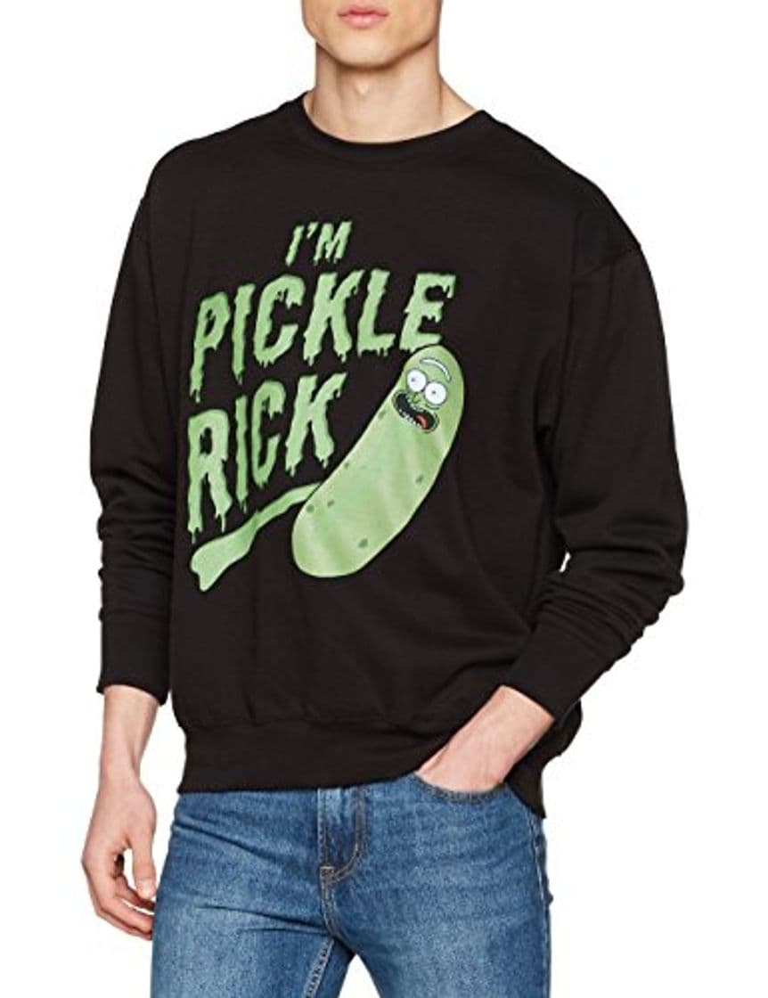 Fashion CID and Morty-Pickle Rick Sudadera, Negro