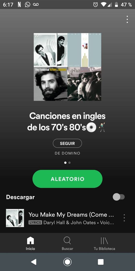 Canción Canciones en ingles de los 70s&80s