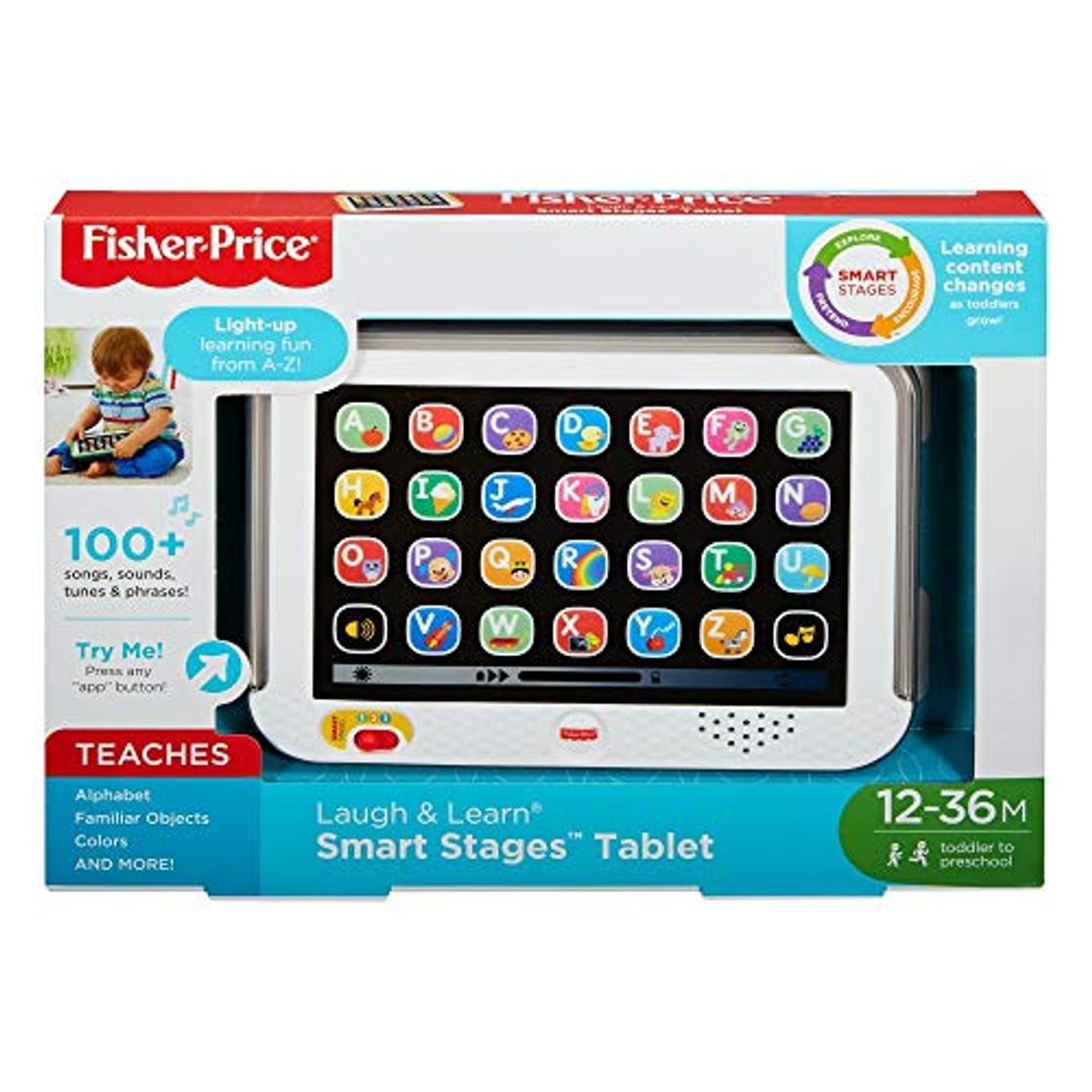 Product Fisher Price Smart Stages Tablet Grey by Fisher-Price , color