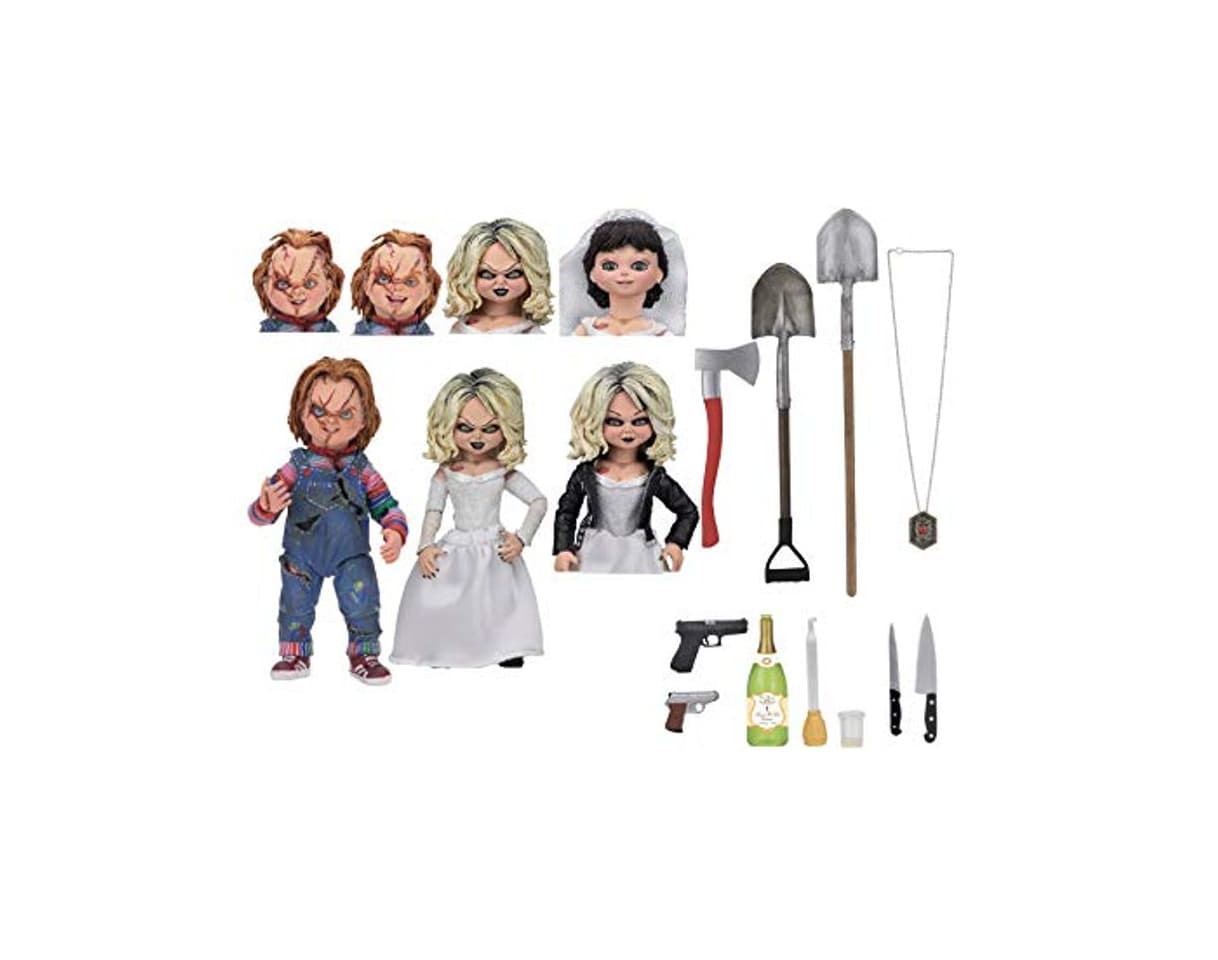 Product NECA- Chucky, el muñeco diabólico Pack 2 Figuras Ultimate Chucky & Tiffany,