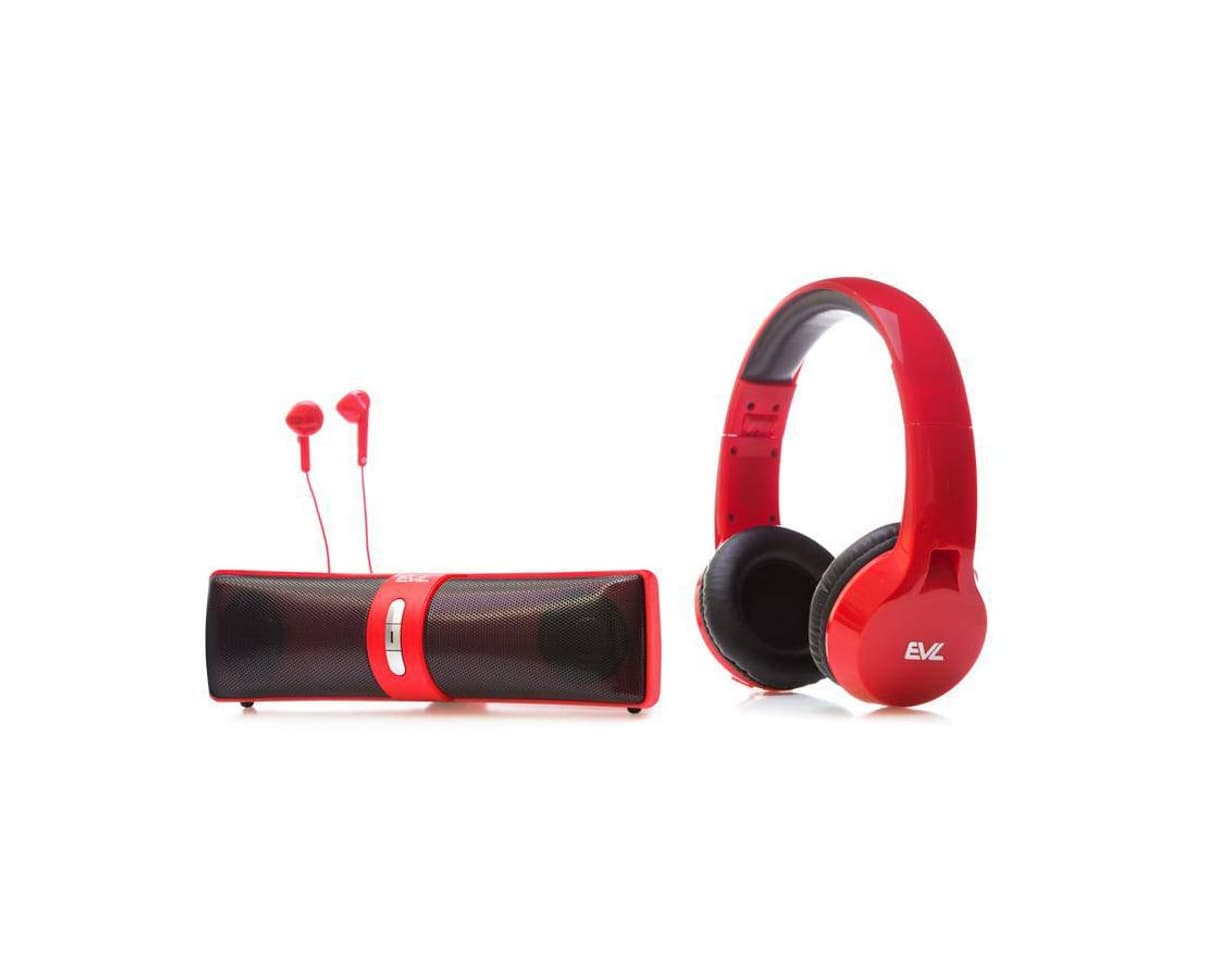 Producto Set de 2 Audífonos EVL GR55 Rojos