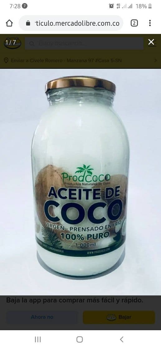 Fashion Aceite de Coco 100% Natural 