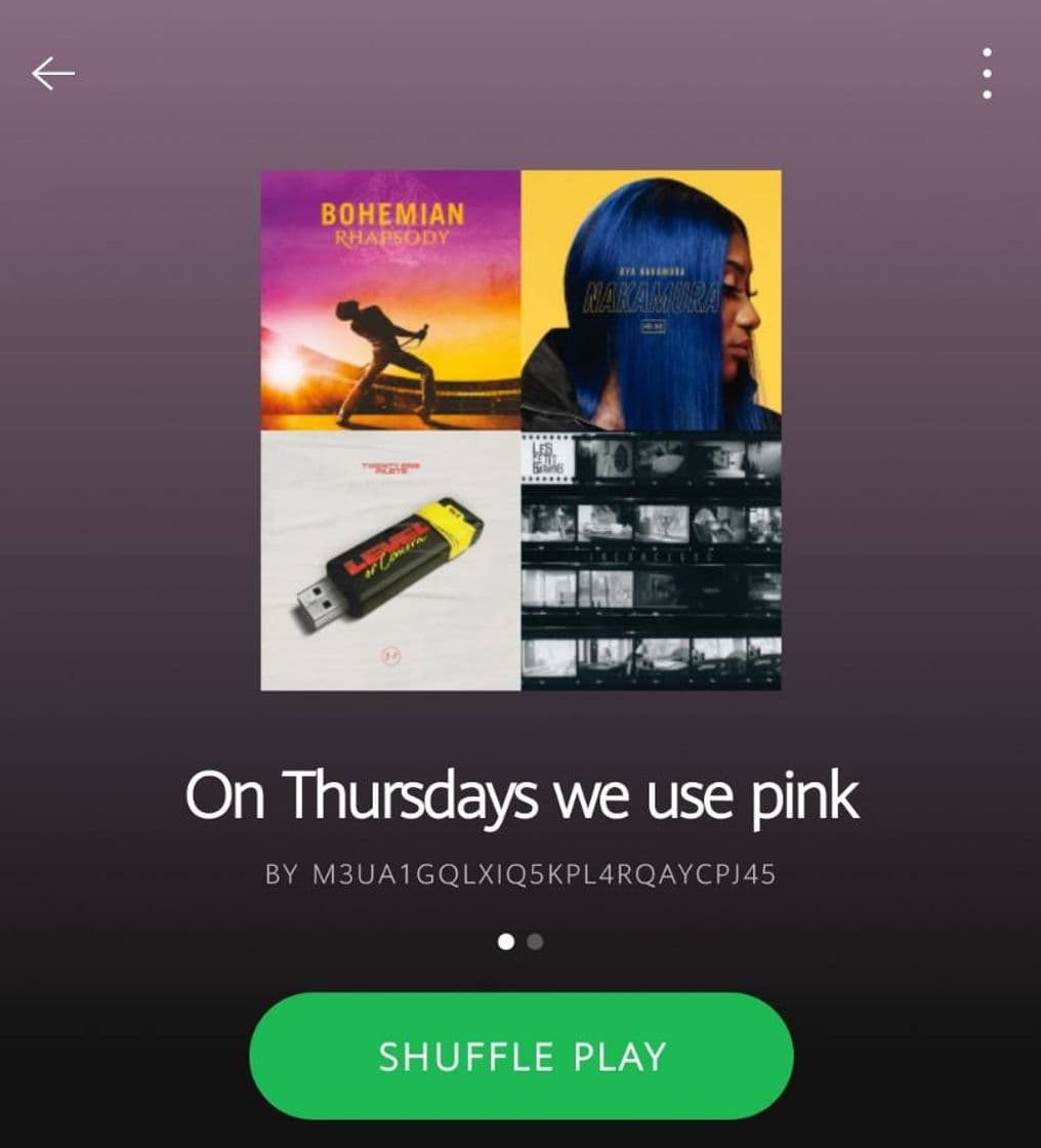 Music On thursday we use pink 