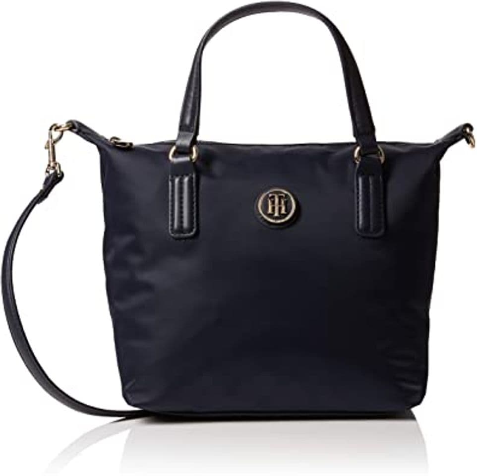 Fashion Tommy Hilfiger Poppy Small Tote, Bolso Totes para Mujer, Negro