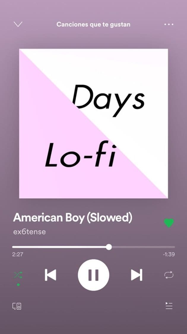 Canción American boy (slowed)