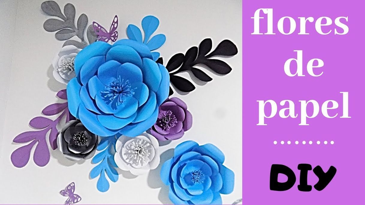 Fashion como hacer flores gigantes de papel en 5 minutos fácil. diy