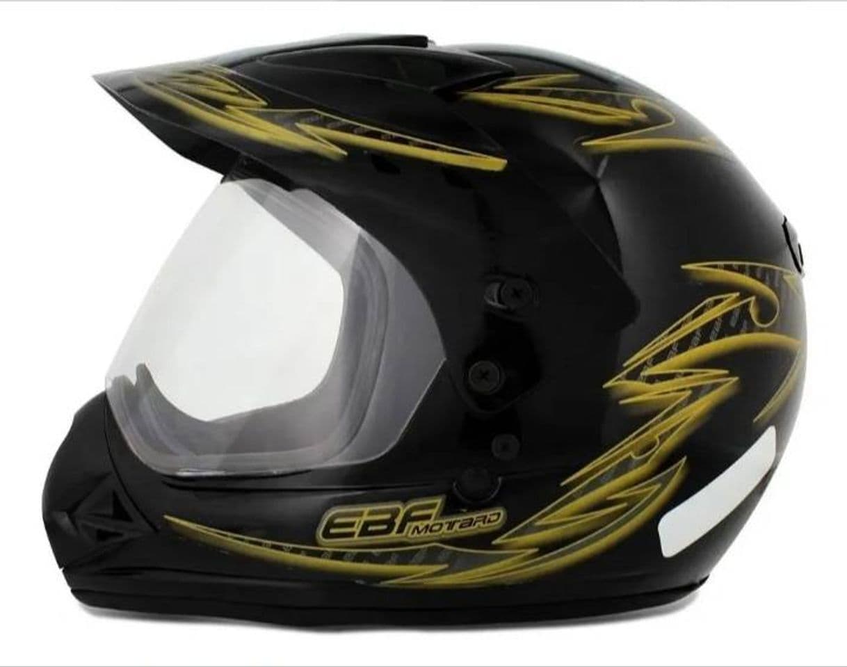 Product Capacete Esportivo Marca Ebf Motard Street Cross Dourado