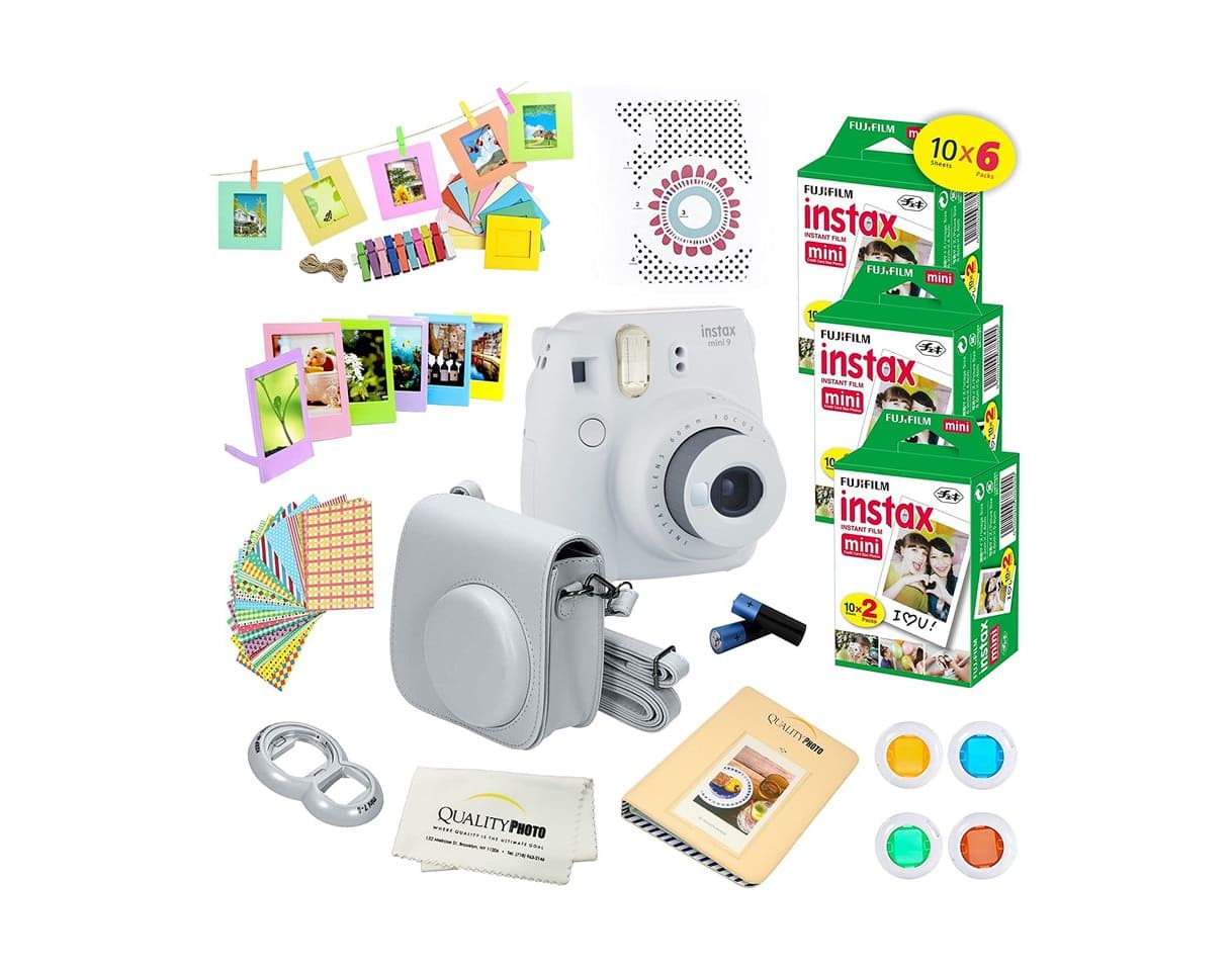 Electrónica Fujifilm Instax Mini 9 - Cámara instantánea, Solo cámara, Blanco