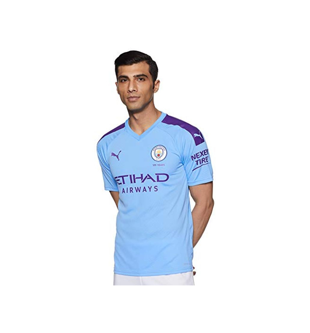 Fitness Puma Men's MCFC HOME Shirt Replica SS with Sponsor Logo Jersey