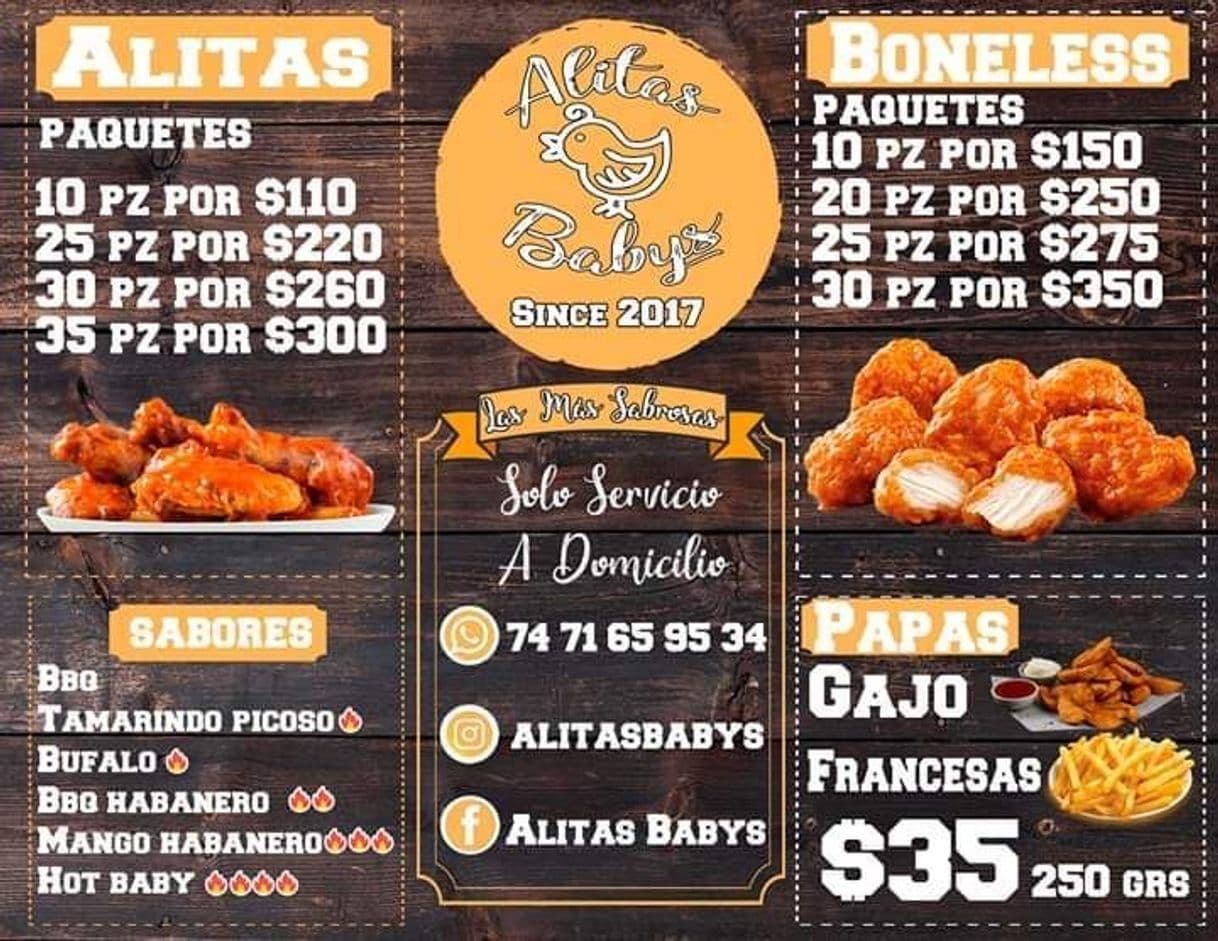 Restaurantes Alitas Babys a Domicilio