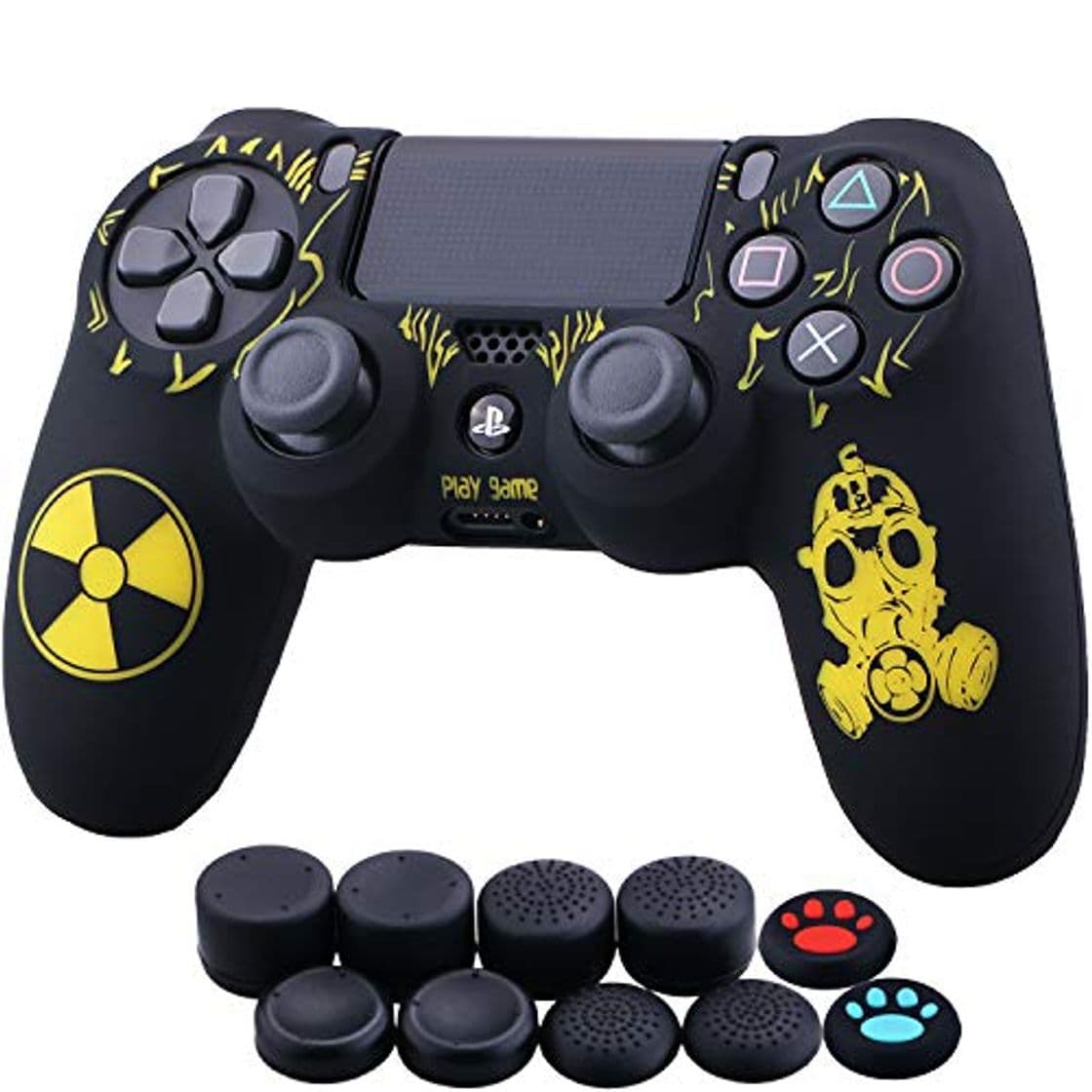 Producto YoRHa Grabado Láser Silicona Caso Piel Fundas Protectores Cubierta para Sony PS4/slim/Pro