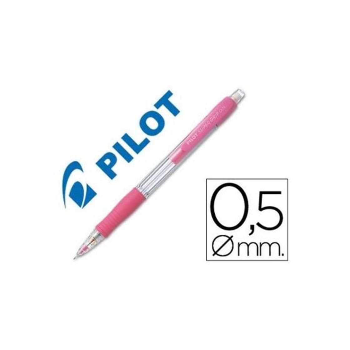 Producto Portaminas Pilot Super Grip color rosa