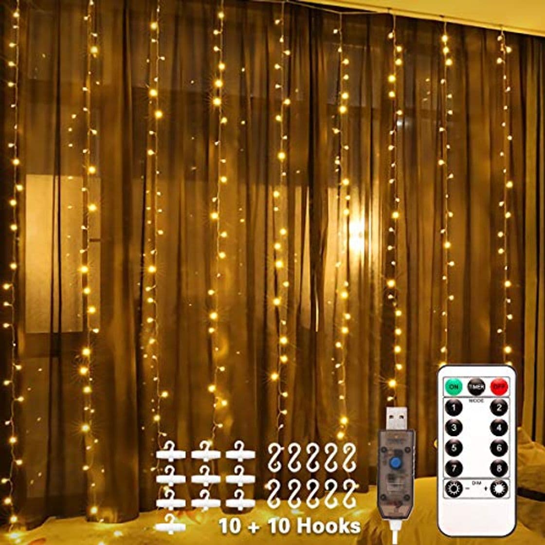 Elemento de la categoría hogar LED Window Curtain String Light