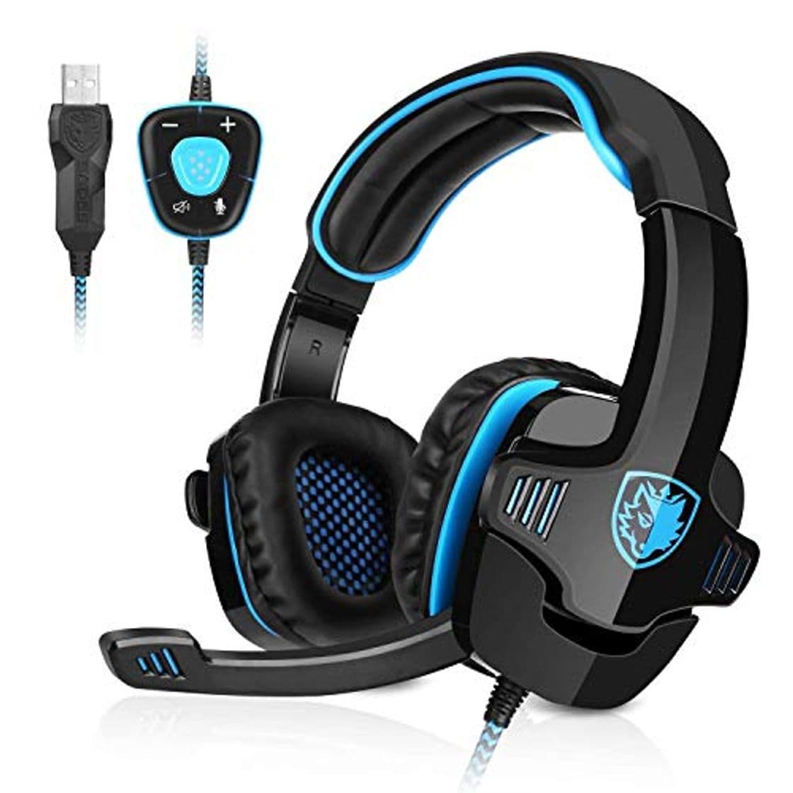 Producto GHB Sades Auriculares Gaming Cascos con Microfono SA-901 Sonido Envolvente 7.1 con