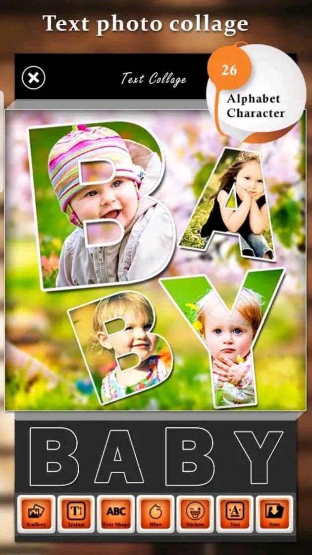 App Baby photo collage