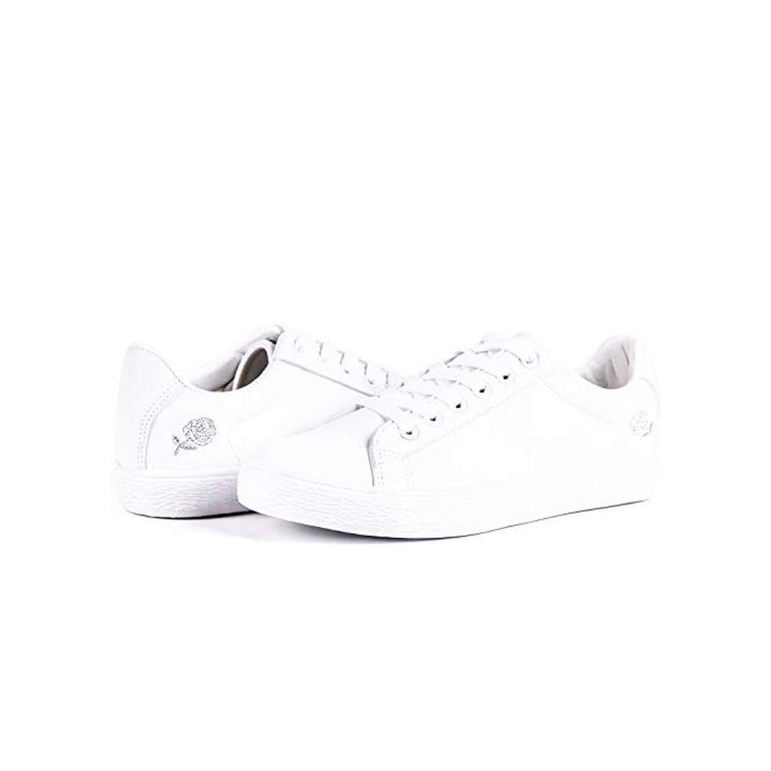 Moda Hotroad Womens Fashion Sneakers White Sneaker para Mujer Casual Liquidación Low Top