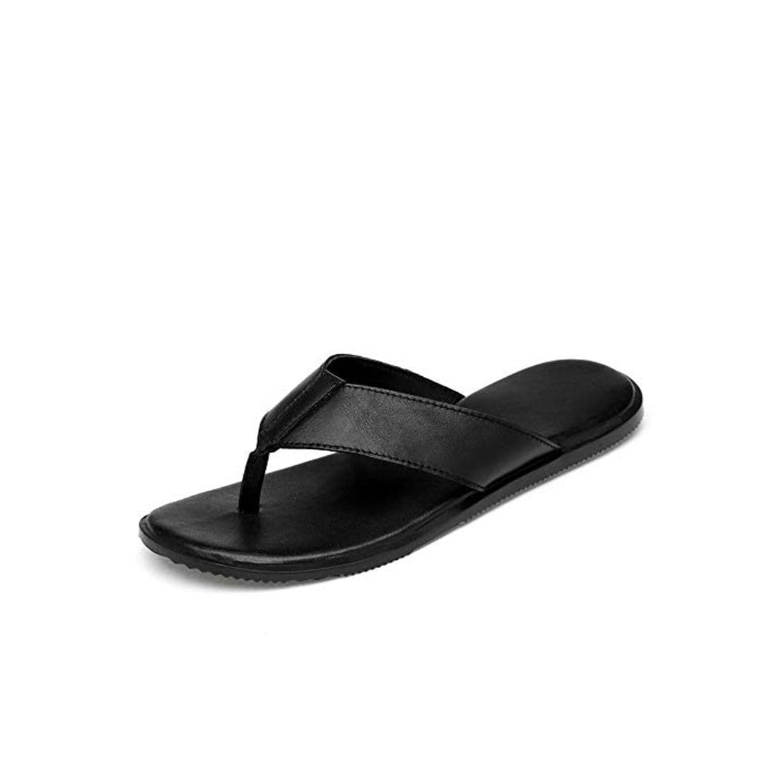 Product LULI Los hombres ocasionales cómodos tirón ayuda de arco del verano de la playa Fracasos de cuero auténtico tamaño fresco plana antipatinaje Zapatillas vegano a prueba de agua de secado rápido chancle