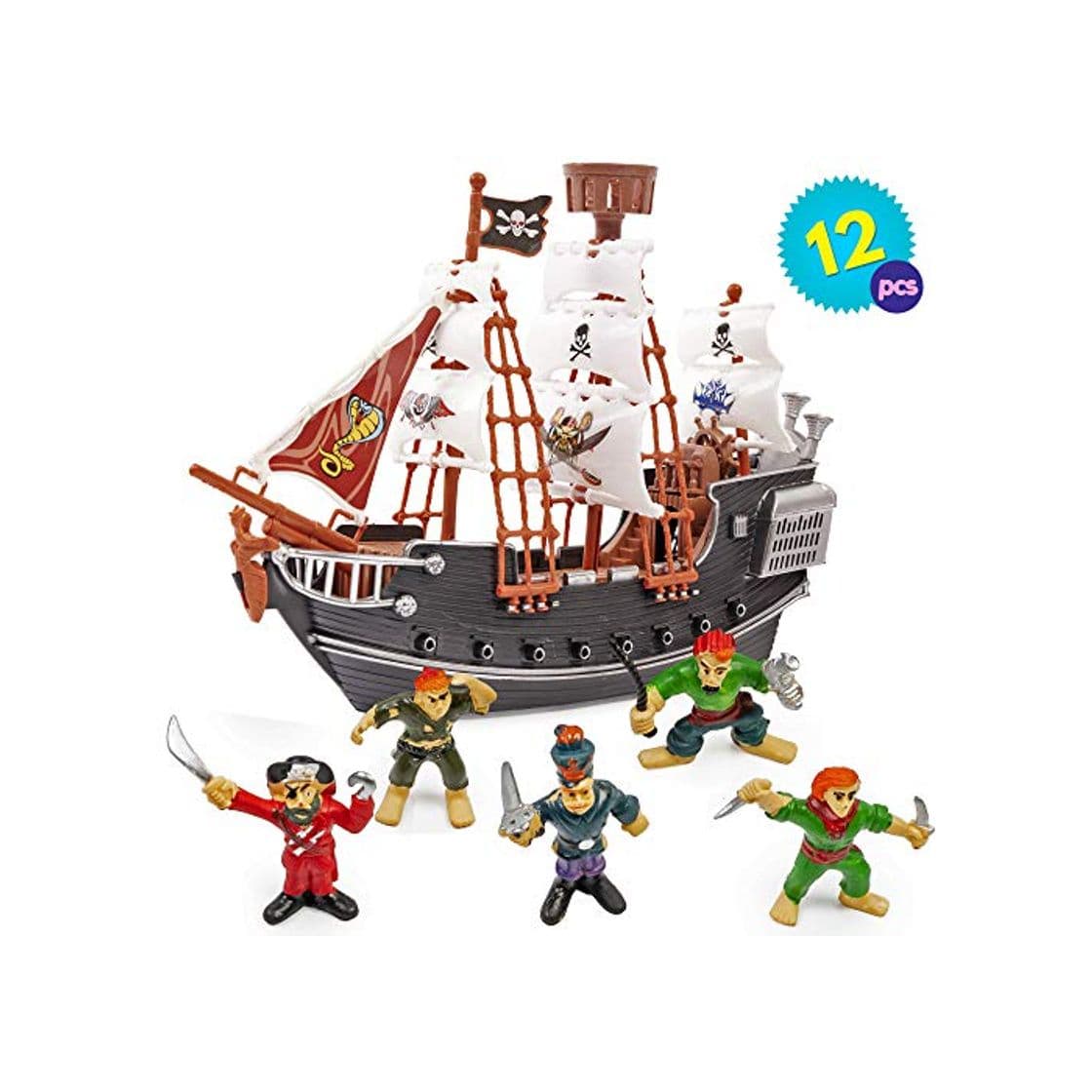 Product Barco Pirata con Piratas Modelos - Juguete perfecto para los Amantes de