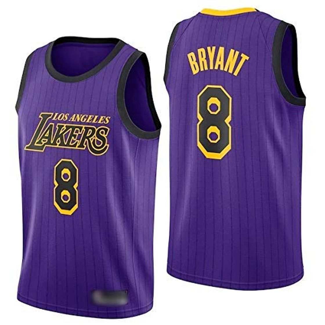 Fashion Hj Hombres Kobe Jersey Los Angeles #24#8 Bryant Jerseys Baloncesto Amarillo Jersey