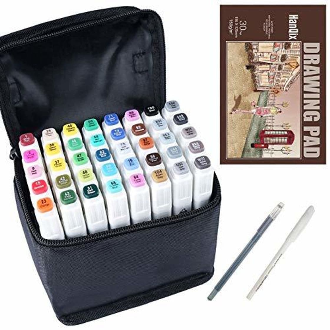 Product Marker Pen Set Dibujo rotulador Animación Boceto Marcadores Set de doble marcador