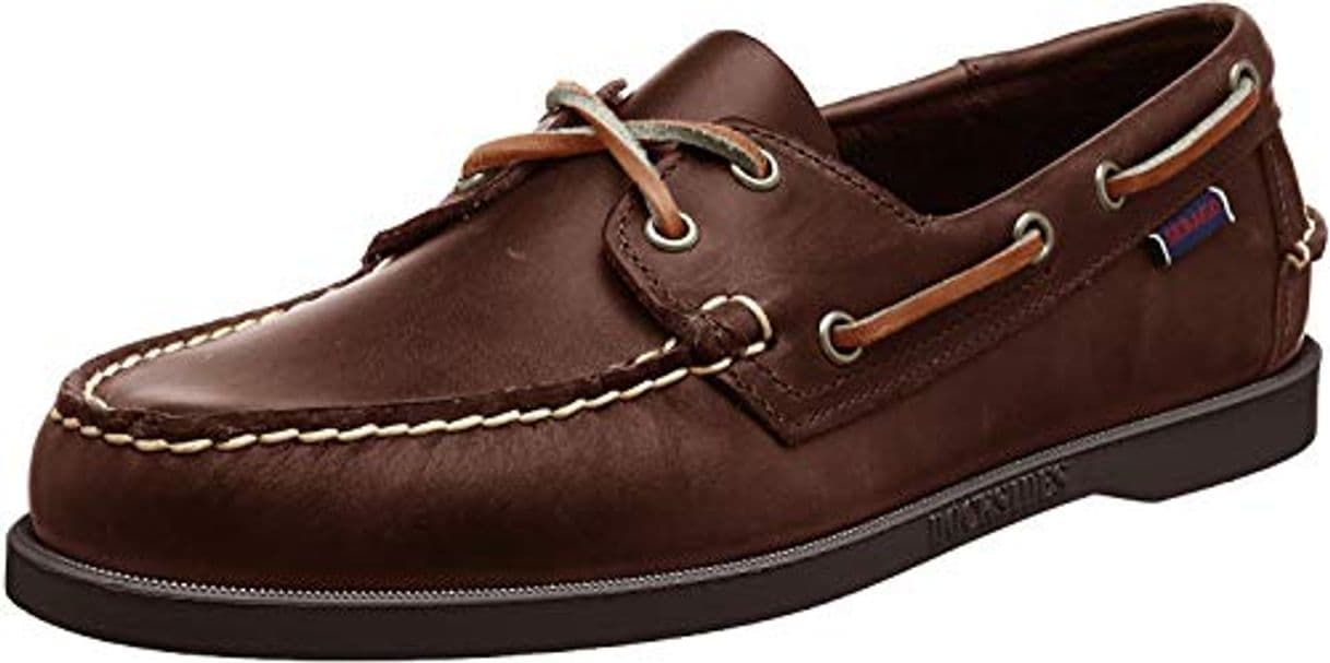 Moda Sebago Docksides Portland Waxed Náuticos, Hombre, Marrón