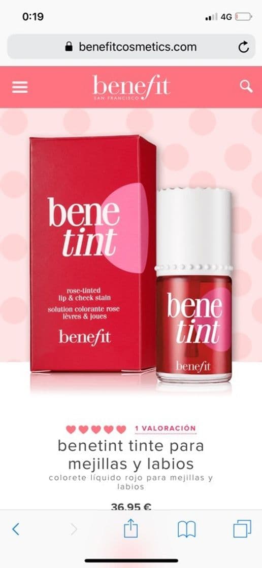 Product Benetint - Blush líquido