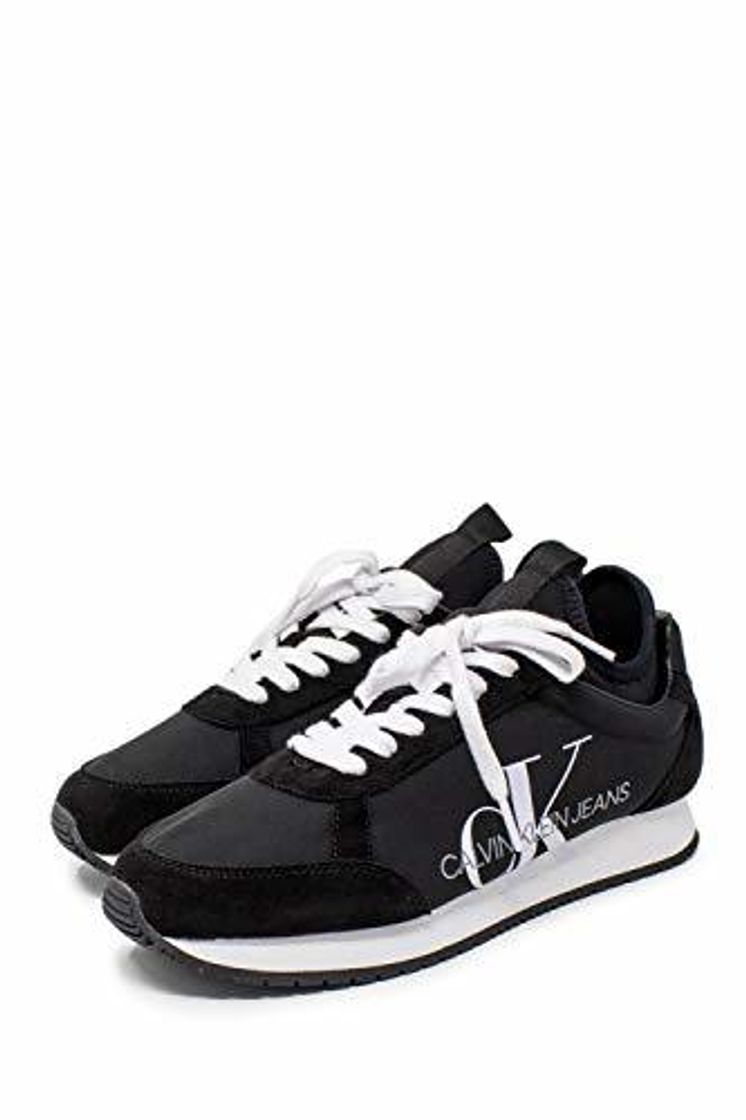 Fashion Calvin Klein Jeans Ron Mesh/Brushed Metal, Zapatillas para Hombre, Negro