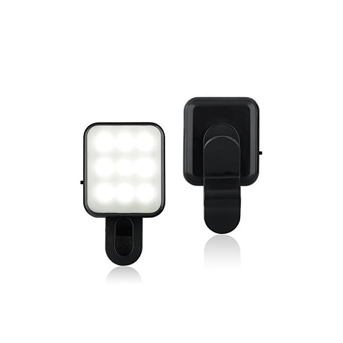 Electrónica BlueBeach® Mini Clip en Flash LED Selfie la Cámara del Teléfono Móvil