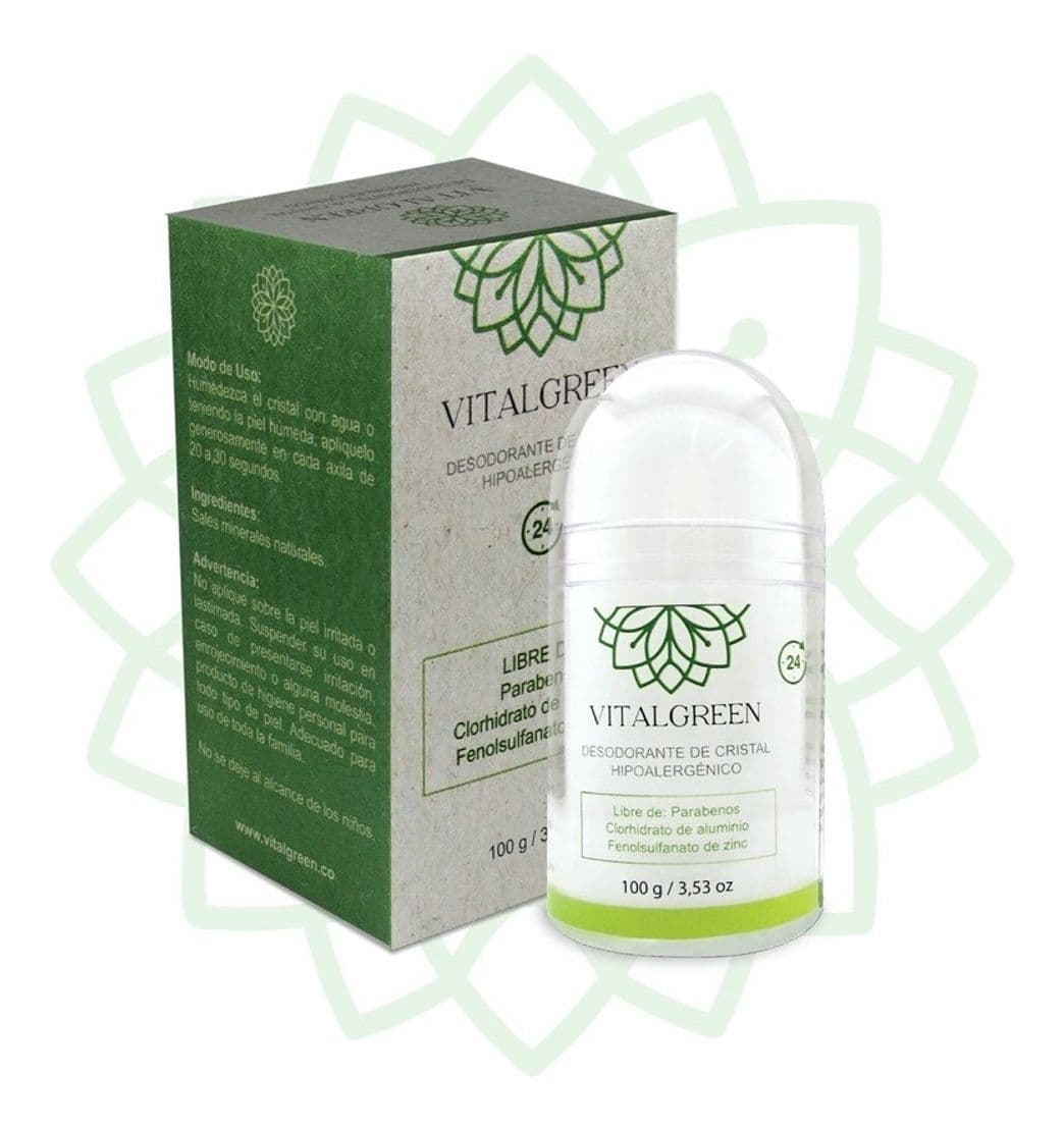 Fashion Vital Green Desodorante Cristal Alumbre De Potasio