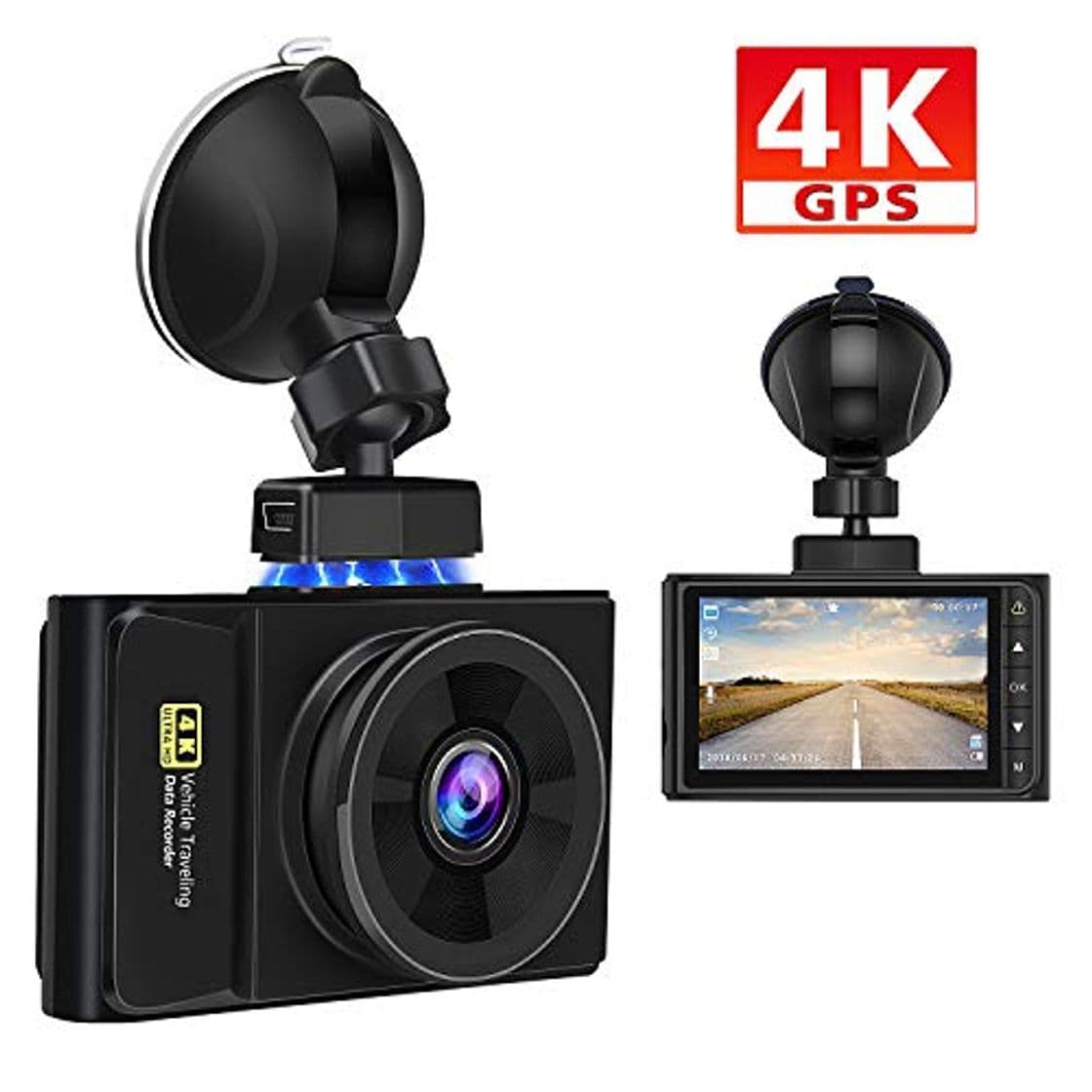 Producto AWESAFE 4K GPS Cámara de Coche Dashcam con Full HD 170 Ángulo