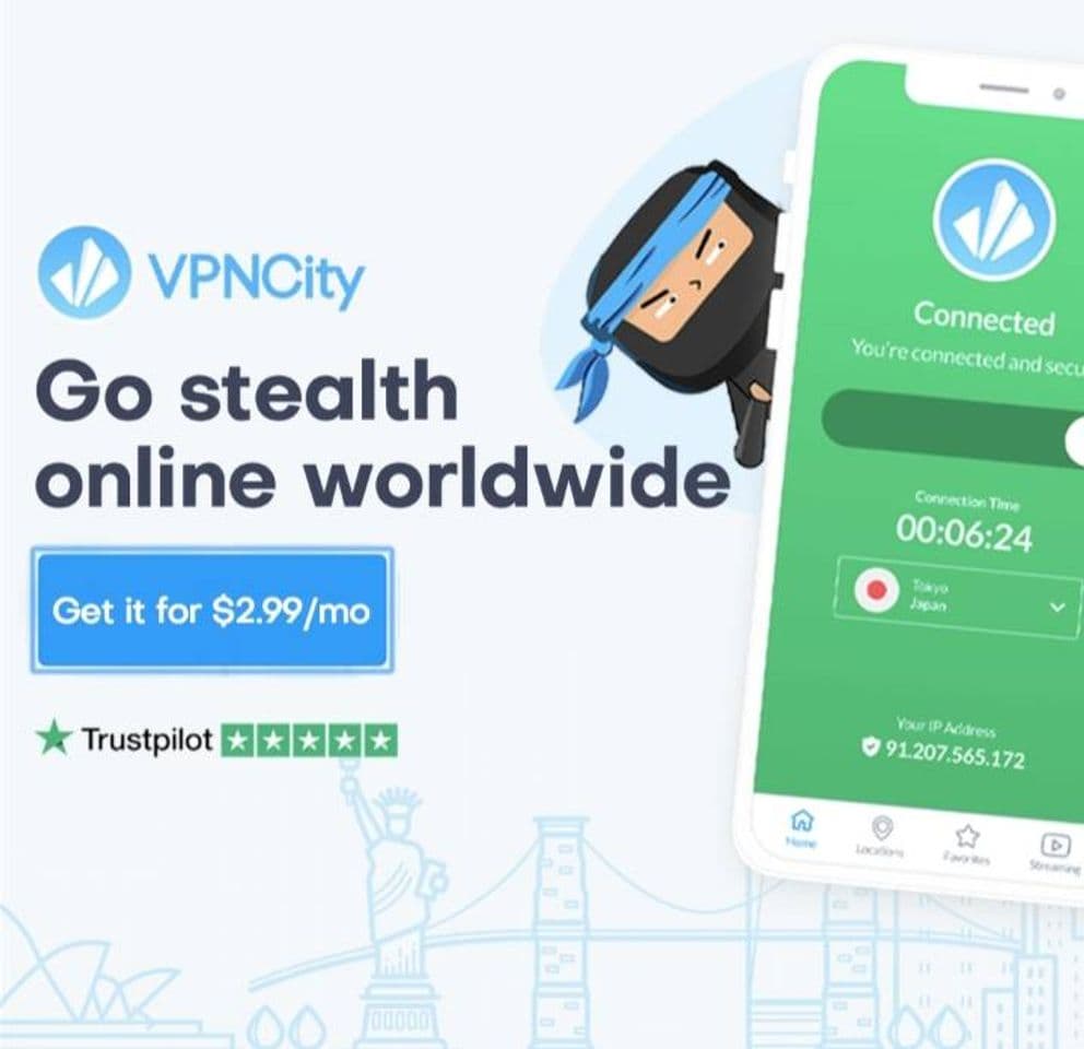 Moda VPN  para protejer tu privicidad  en tu computadora celular