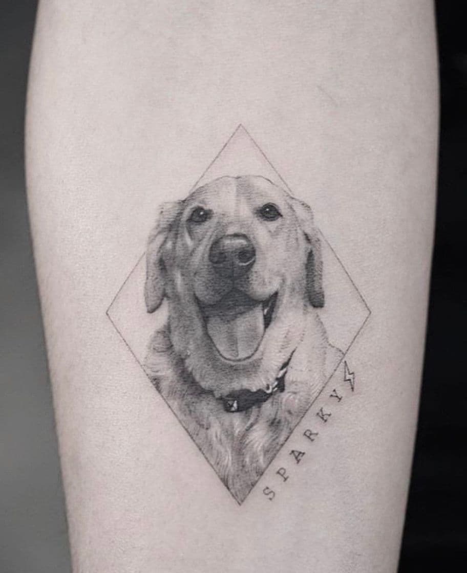 Fashion Dog tattoo