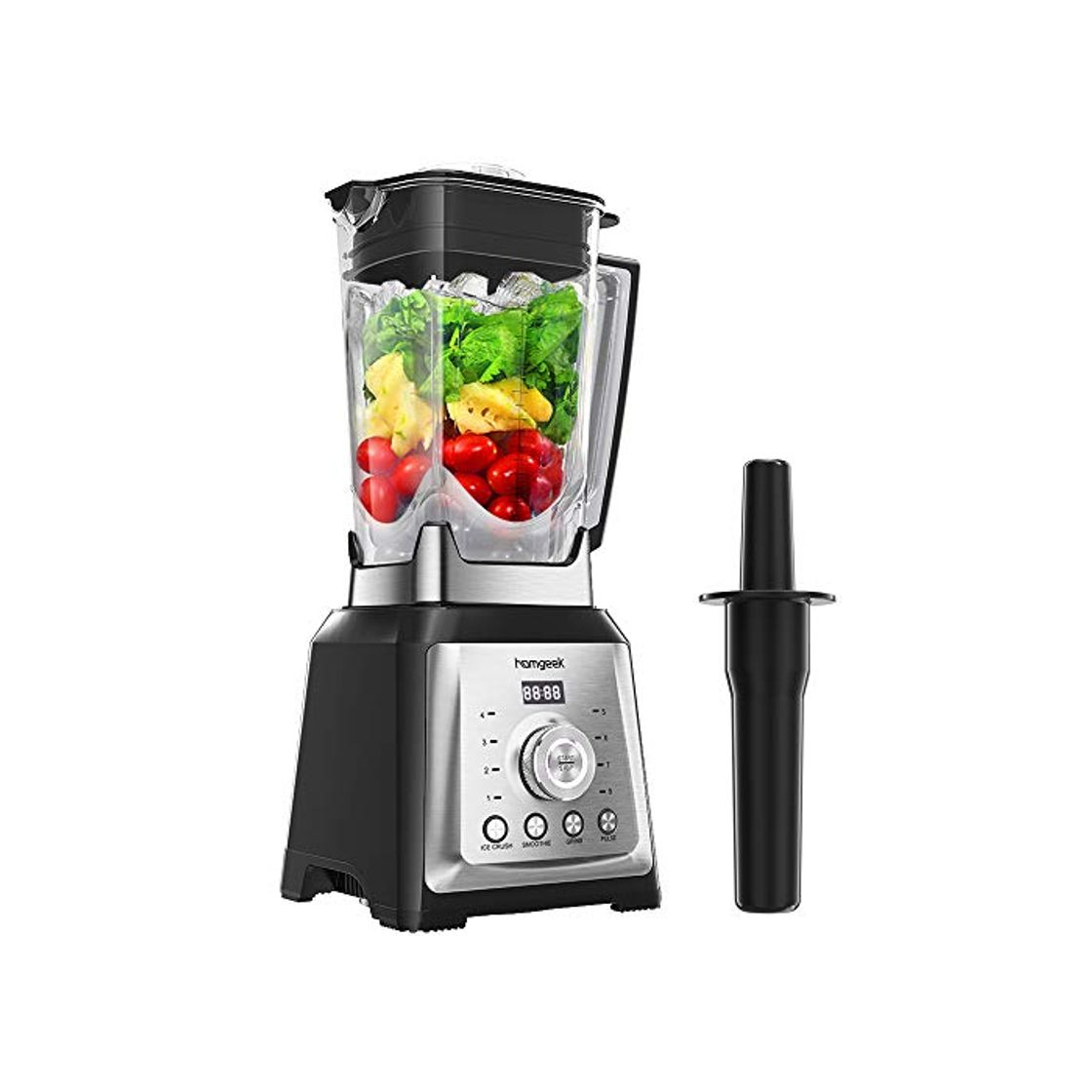 Producto homgeek Batidora de Vaso, Licuadora Profesional 2000W, Batidora Smoothie Incluye 4 Programas