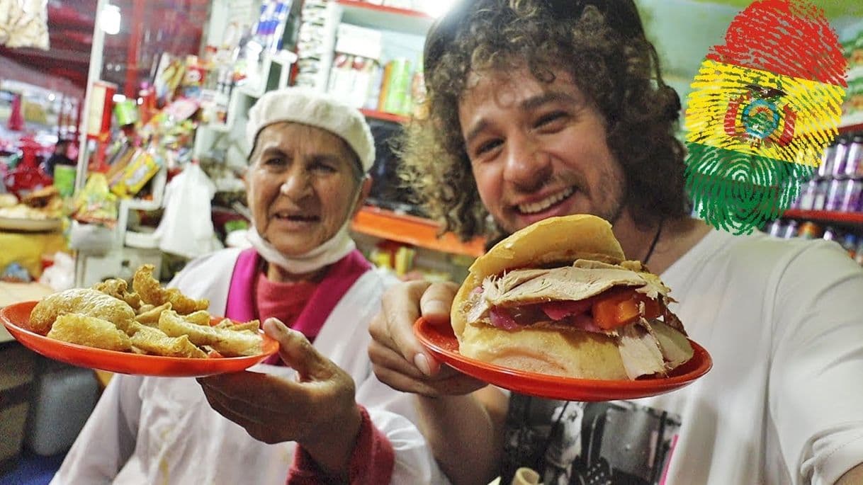 Moda Probando COMIDA CALLEJERA en Bolivia 🥪 - YouTube