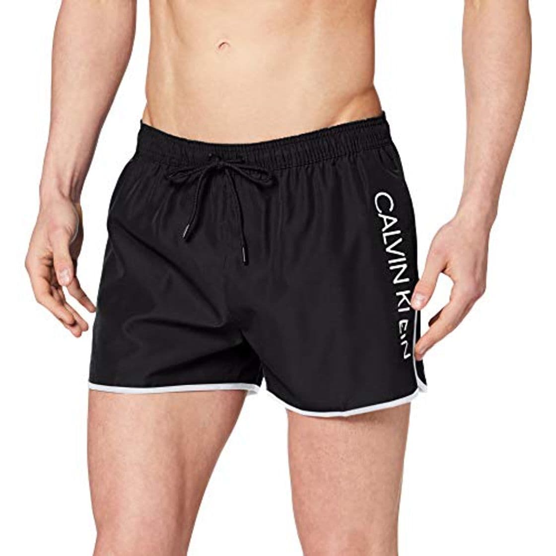 Fashion Calvin Klein Short Runner Bañador, Negro