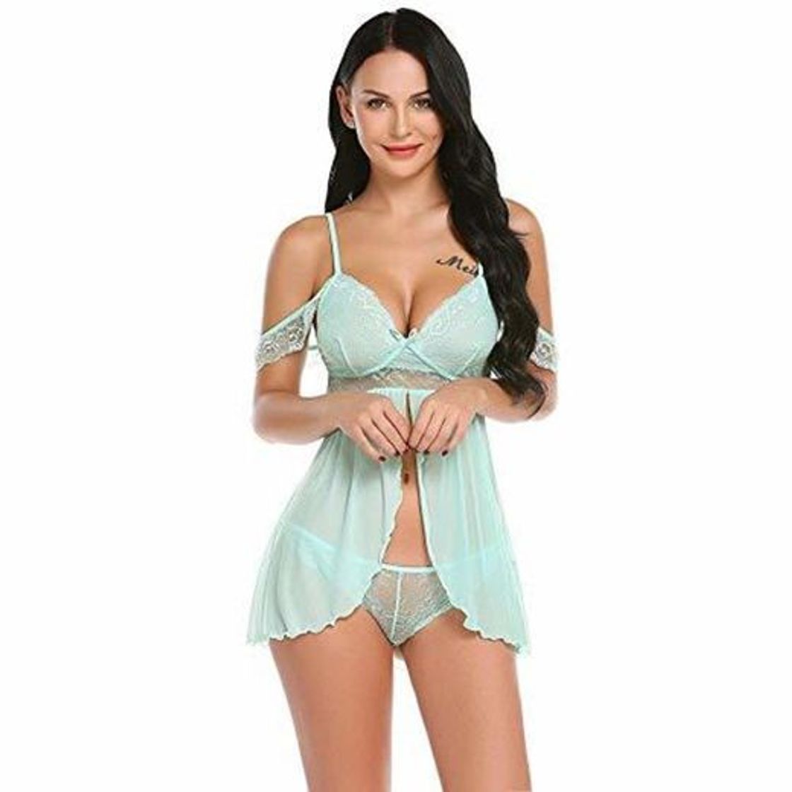 Producto FONXOS Conjunto Sexy Conjuntos De Lencería Encaje Lencería Sexy para Mujeres Encaje