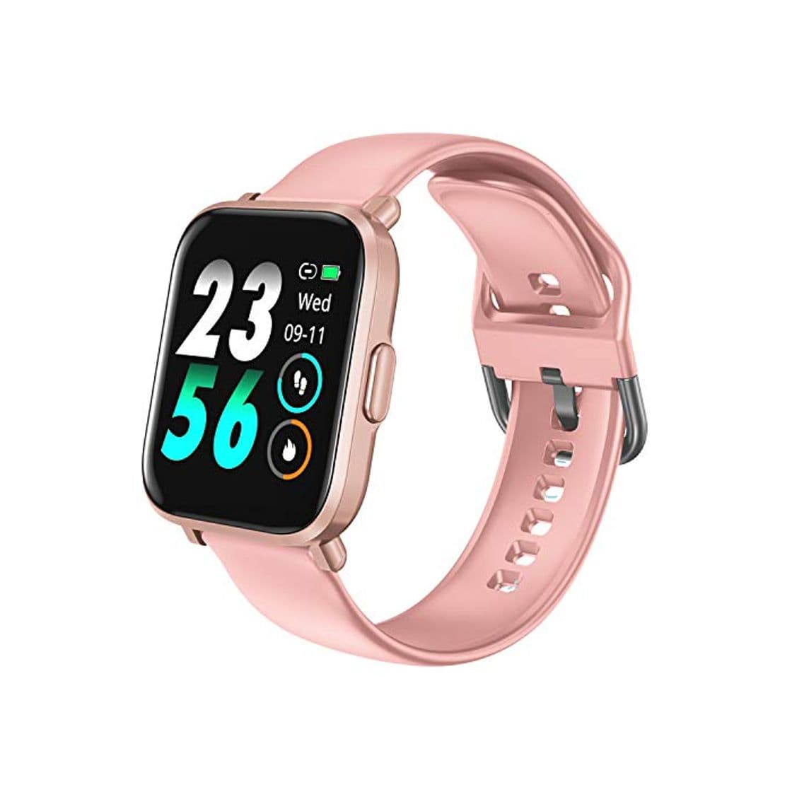 Product HolyHigh Reloj Inteligente Pantalla Táctil Smartwatch Impermeable Deportivos Pulsera Actividad SpO2 Pulsómetro Monitor de Sueño Podómetro Brújula para Hombre Mujer Niños