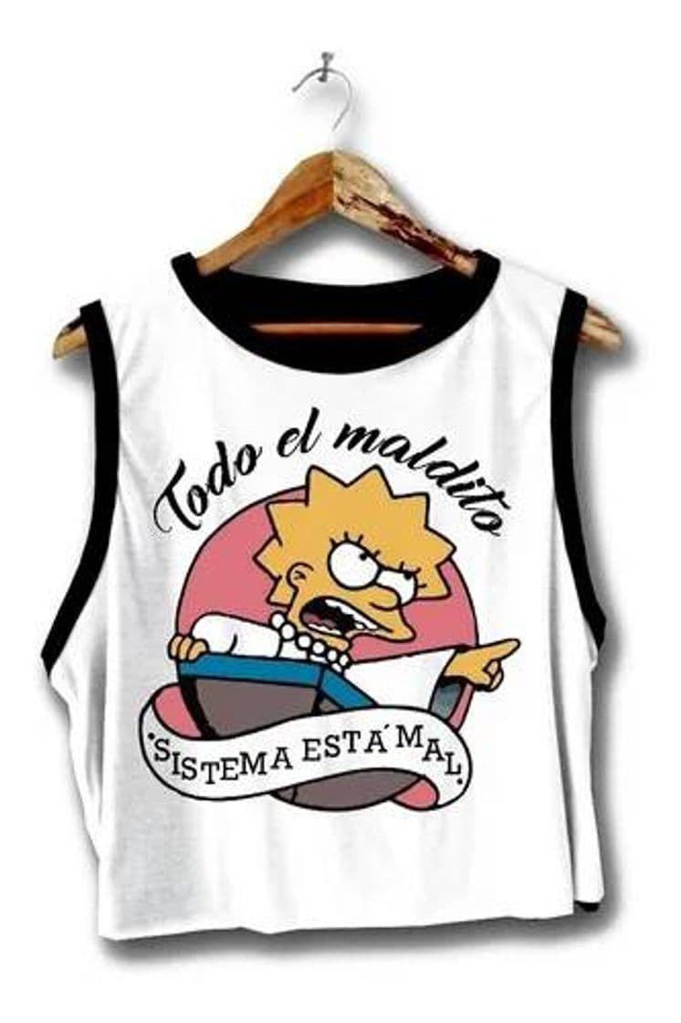 Moda Camiseta Lisa Simpsons