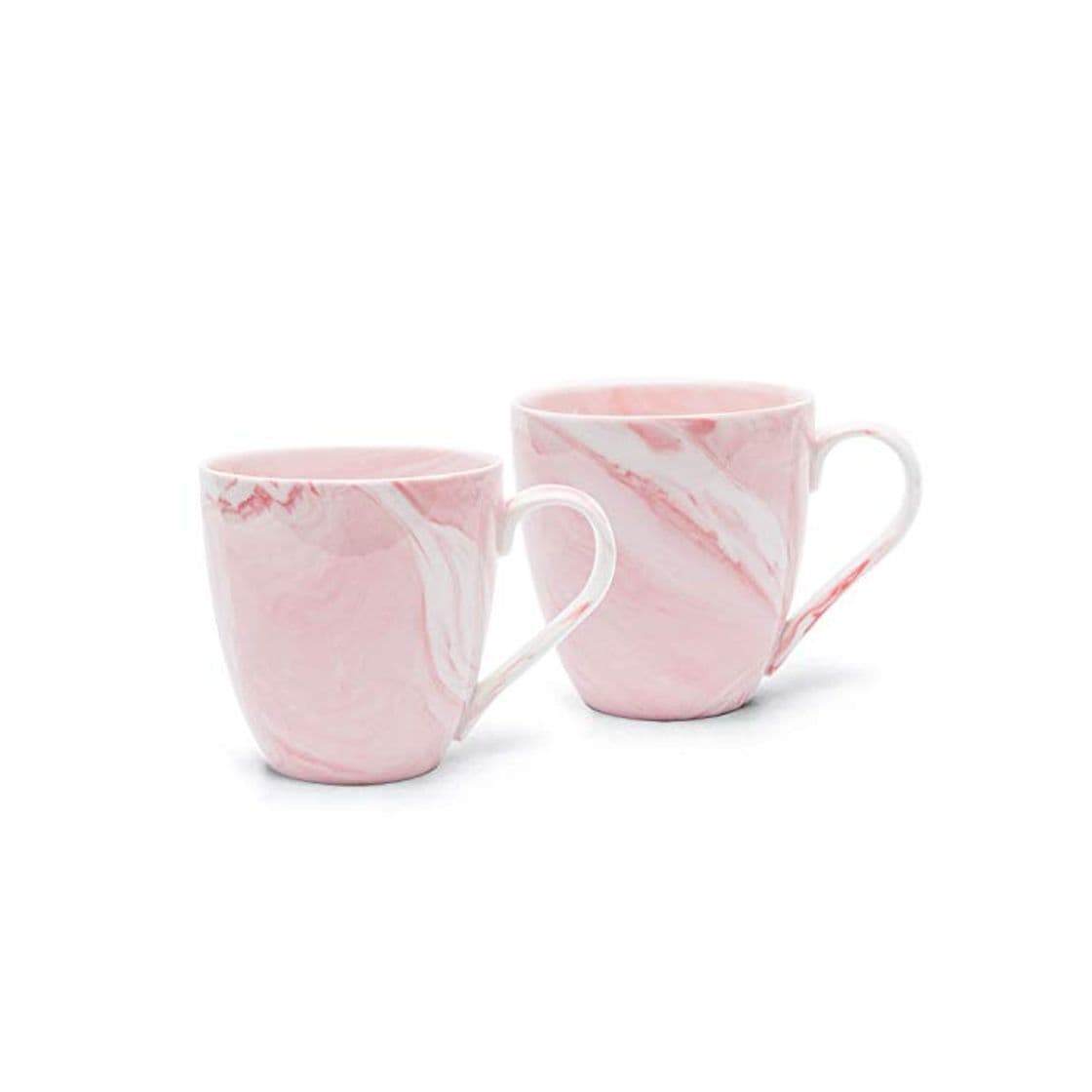 Producto Hausmann & Söhne XL Taza de Porcelana Blanca Grande en mármol Rosa