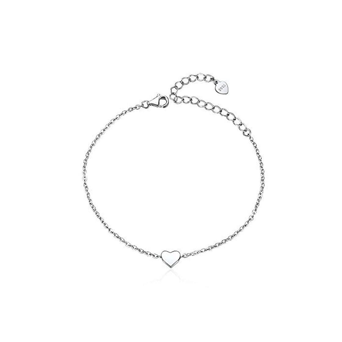 Producto ChicSilver Pulseras Elegantes de Corazón Joyería de Amor Plata de Ley 925