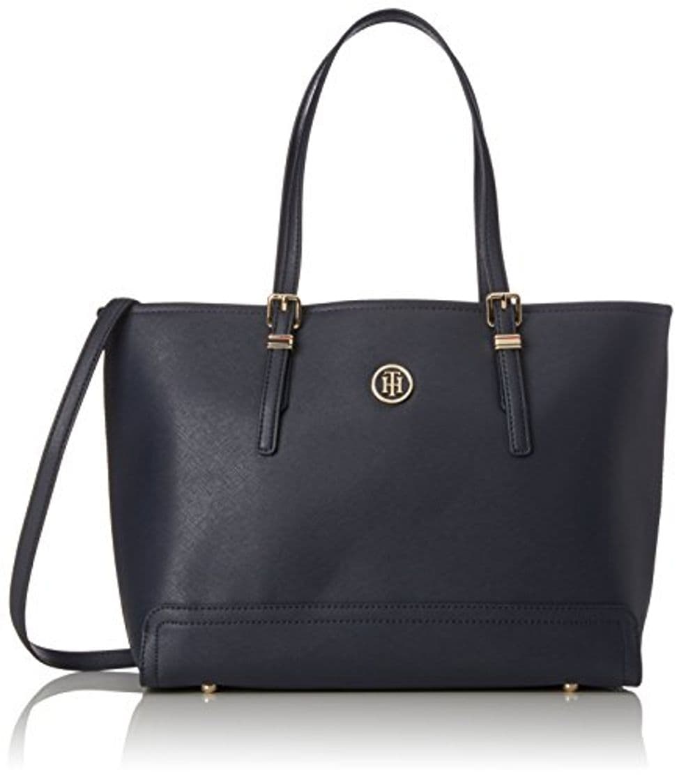 Fashion Tommy Hilfiger Honey Med Tote, Bolso totes para Mujer, Azul